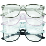 4-12 Pcs Lot Unisex Retro Square Clear Frame Reading Glasses Readers All Powers